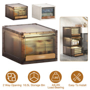 16.5L Stackable Storage Bin Plastic Drawer