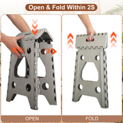 2 Pack 17.91In High Step Stool Folding