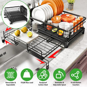 Retractable Dish Drying Rack