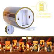 Halloween LED Candles – 3-Pack with Timer
