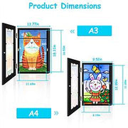 12.9x9.5in Front-Open Kids Art Frame
