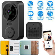 WiFi Security Doorbell Camera with Volume Adjustable Wireless Chime 1080P Camera