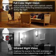 Pan Tilt WiFi Bulb Camera – Full HD