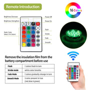Color Changing LED Lamps 4PCS, IP68 Rated