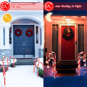 Solar Christmas Candy Cane Lights