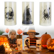 Battery Halloween Candles – 3-Pack with Timer