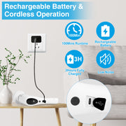 Electric Spin Scrubber with Extendable Telescopic Arm Cordless Voice Prompt Cleaning Brush