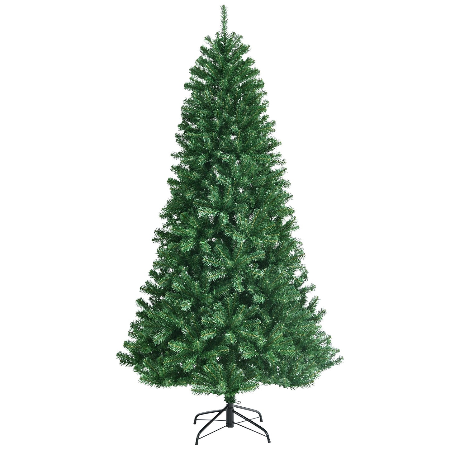 Artificial Hinged Christmas Tree with Remote-controlled Color-changing LED Lights-6' - 7'
