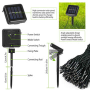 Solar String Lights – 22M, 8 Modes