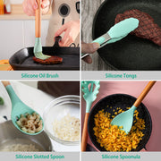 11Pcs Grey Silicone Cooking Utensil Set