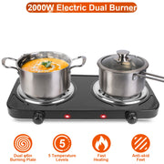 2000W Electric Double Burner