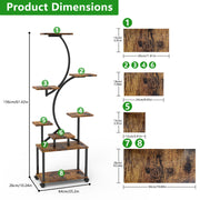 8 Tiered Plant Stand Indoor With Grow Lights