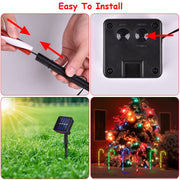 Solar Christmas Candy Cane Light
