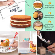 11in Cake Turntable with 108-Piece Decorating Kit