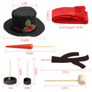 Snowman Accessory Set 16Pcs for Kids