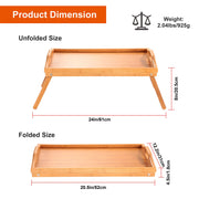 Bed Tray Table Breakfast Tray Bamboo