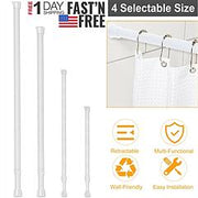 Adjustable Tension Curtain Rod Heavy-Duty Steel
