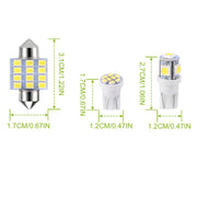 13Pcs T10 31mm Festoon LED Light Bulb