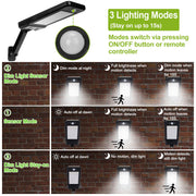 Solar Wall Light with Motion & Remote