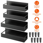 4-Pack Magnetic Spice Rack Shelves