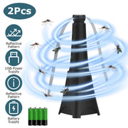2 Pack Portable Reflective Fly Repellent Fan