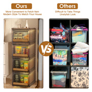 16.5L Stackable Storage Bin Plastic Drawer