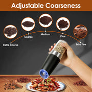 2Pcs Gravity Sensing Salt and Pepper Grinder