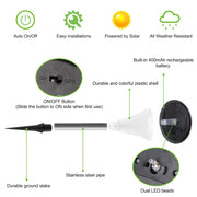 12Packs Solar Garden Lights Outdoor