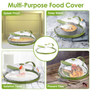 2Pcs Transparent Microwave Covers for Food Splatter Cover