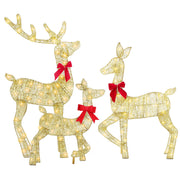 3 Pieces 2D Lighted Christmas Deer