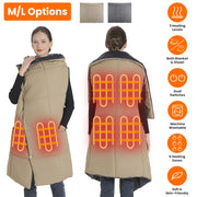 Electric Heated Poncho Shawl Wrap
