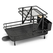 2-Tier Collapsible Dish Rack with Removable Drip Tray