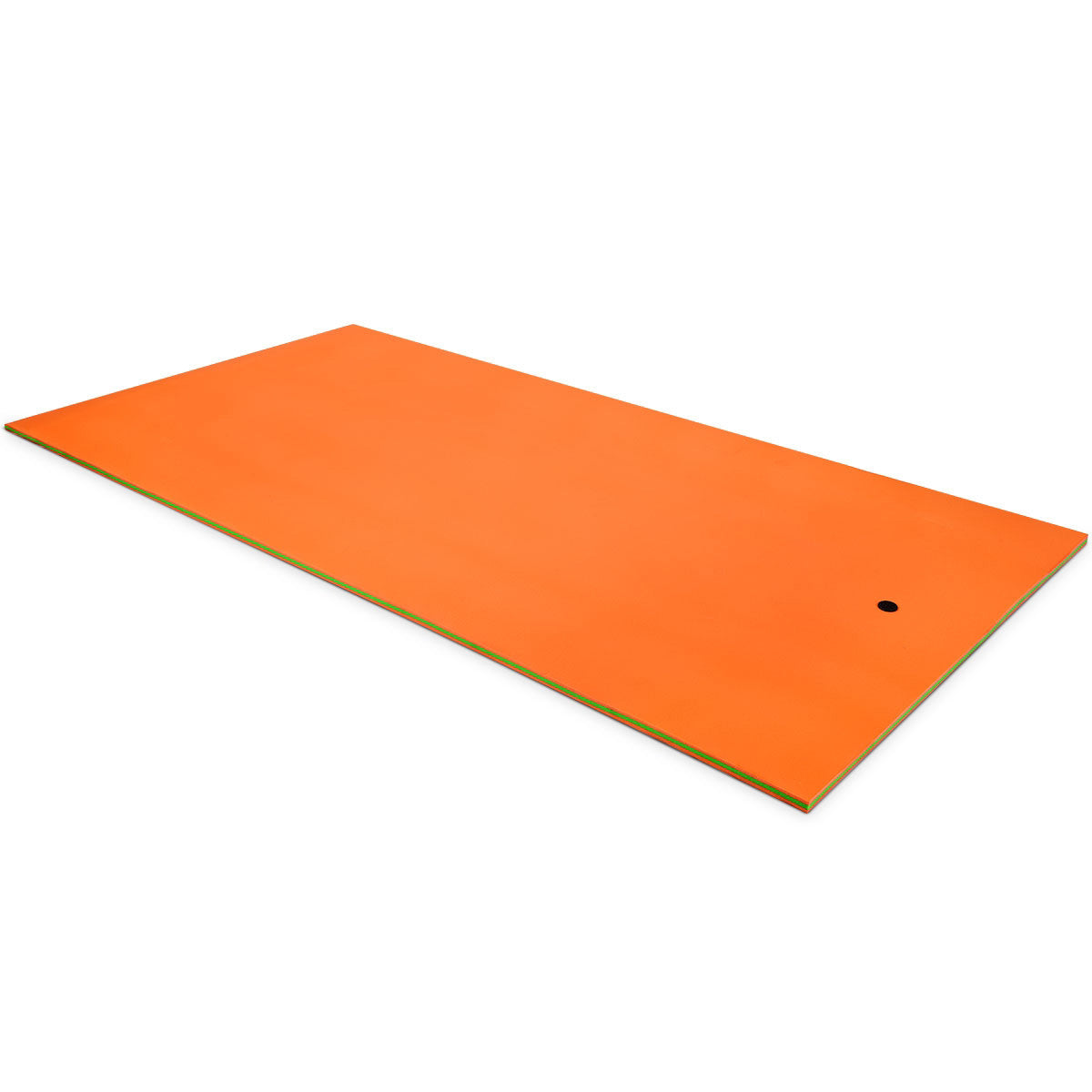 12 x 6 Feet 3 Layer Floating Water Pad-Orange - Orange