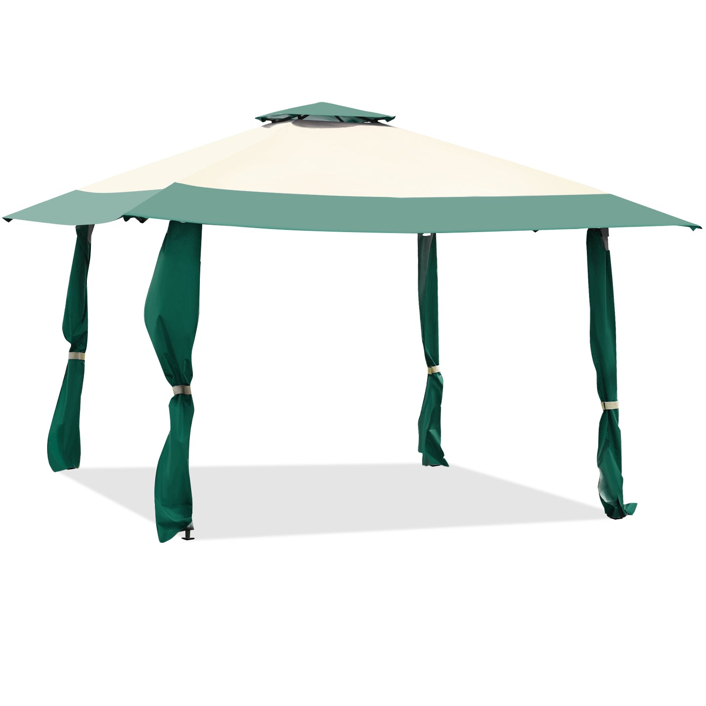 13 Feet x 13 Feet Pop Up Canopy Tent Instant Outdoor Folding Canopy Shelter-Green - Green