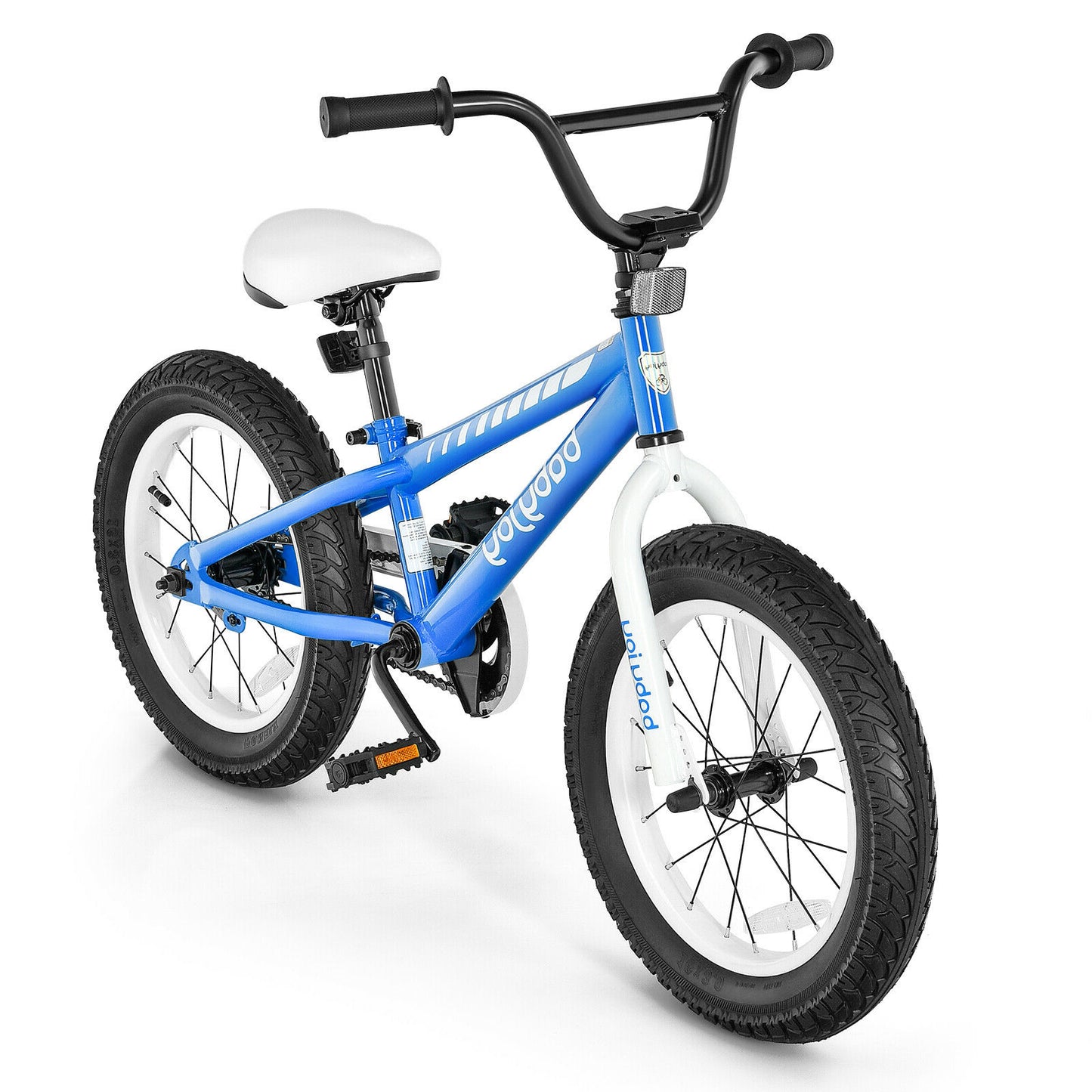 16 Inch Kids Bike Bicycle with Training Wheels for 5-8 Years Old Kids-Blue - Blue