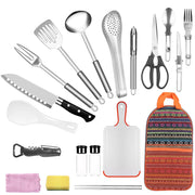 19Pcs Camping Cooking Utensil Kit