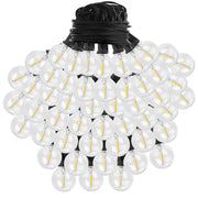 Decorative String Lights 50FT 25 Globe Bulbs