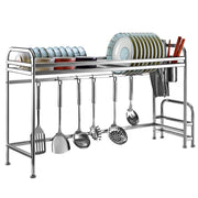 Over Sink Dish Drying Rack Shelf Stainless Steel Kitchen Organizer Rack