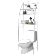 3 Tier 25.59x9.84x66.14in Bathroom Over the Toilet Storage Shelf