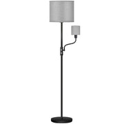 Dual Floor Lamp with Linen Shade
