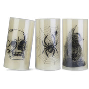 Battery Halloween Candles – 3-Pack with Timer