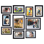 10Pcs Picture Frames Set Wall Desktop Display Photo Frame