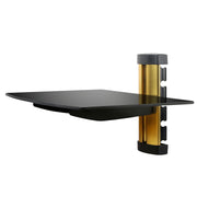 Floating Glass Shelf for Media Devices