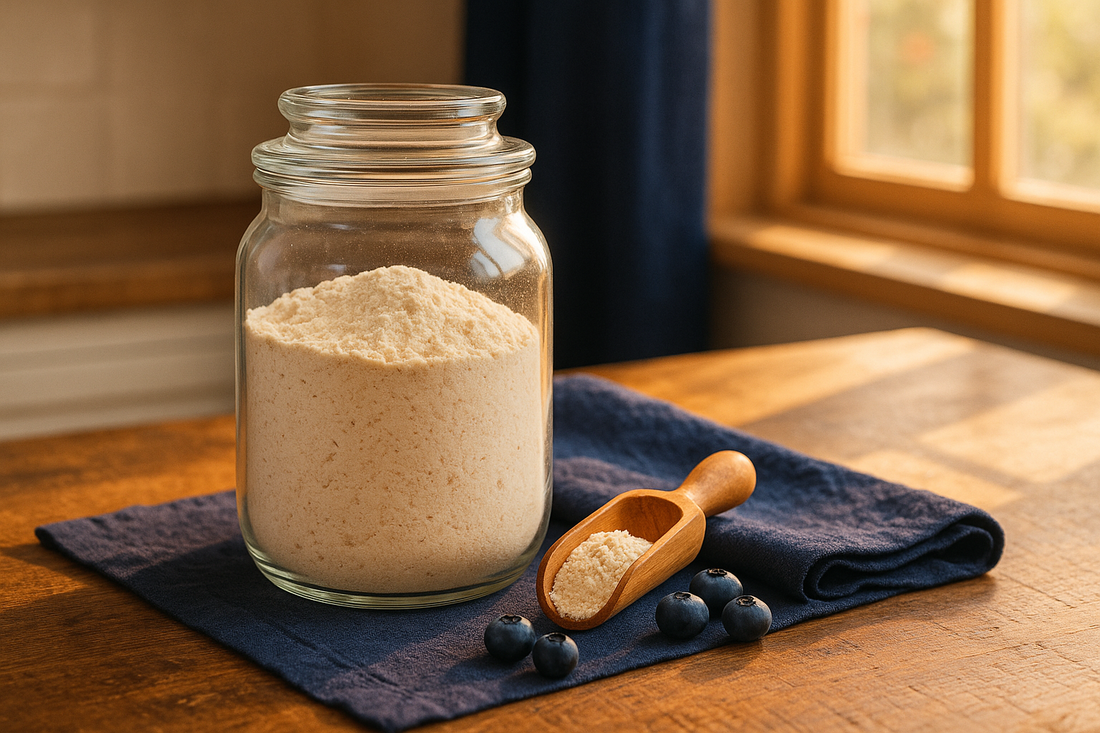 The pancake-mix jar to keep on the counter