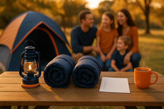 Camping trip planning timeline (4 weeks out → day of)