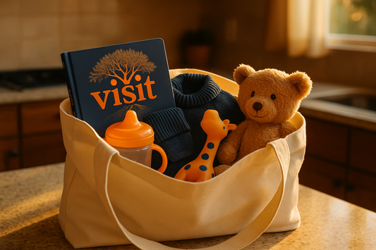The grandparent visit gear bag we keep ready