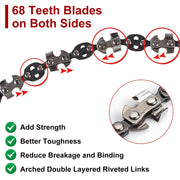 55in 68 Sharp Teeth Hand Rope Chainsaw Kit