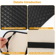 Car Armrest Pad Cover PU Leather Auto Center Console Seat Box Cover