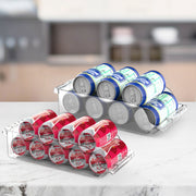 4-Pack Adjustable Soda Can Organizers for Fridge