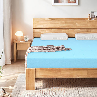 3 Inch Gel-Infused Cooling Bed Topper for All-Night Comfy-80 x 76 inch